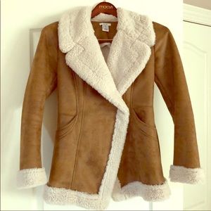 Faux shearling coat